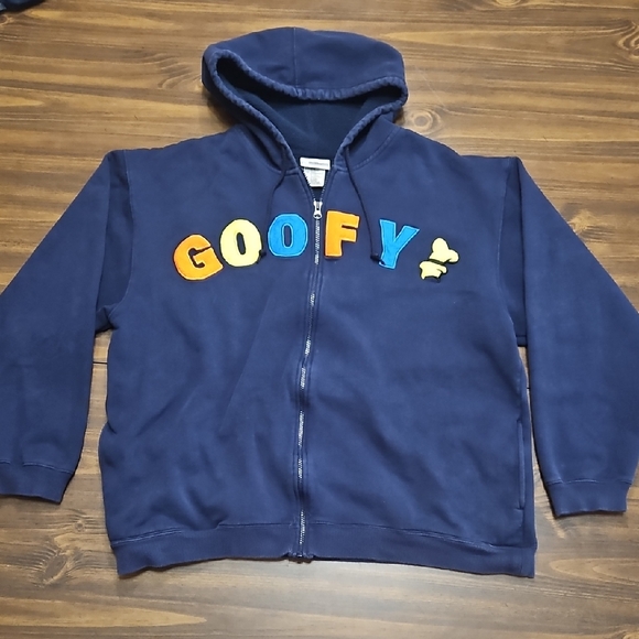 Disney Tops - Disney Goofy Hoodie - Navy